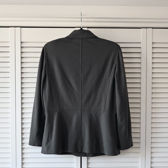 Eileen Fisher Size Small Gray Stretch Relaxed Fit Blazer | Size Small - Picture 6 of 9